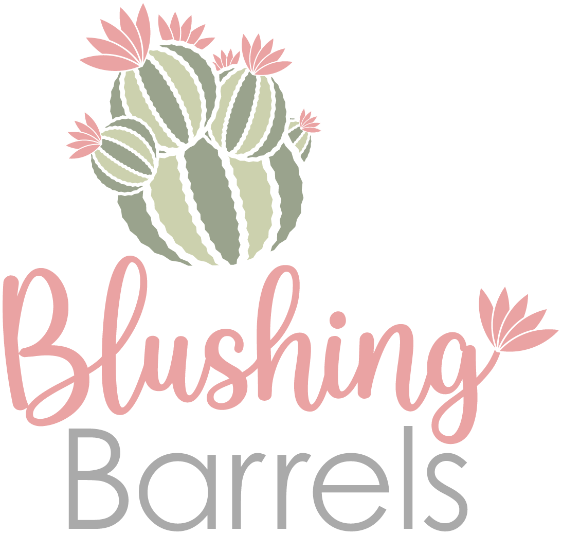 Blushing Barrels - Modern faux floral designs